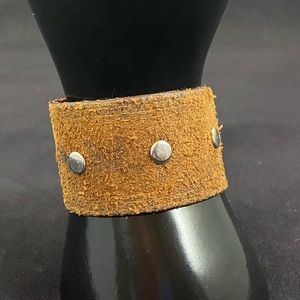 Brown Leather Wrist Wrap
